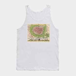 Vintage Map of Vienna Austria (1730) Tank Top